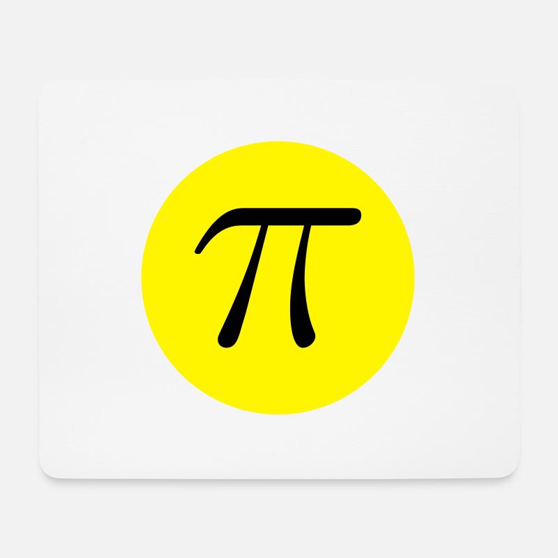 The number PI - Mouse Pad (horizontal) - white