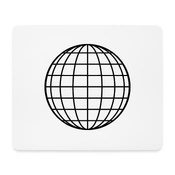 Kugel Weltkugel Kreis runde geometrische Form - Mousepad (Querformat) - Weiß - Vorne