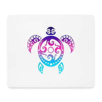 Maori Turtle Honu Tribal Tattoo Neo Gift - Mouse Pad (horizontal) - white - Front