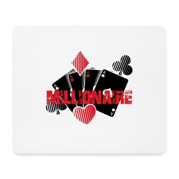 Poker poker | Poker Poker Cadeaux - Tapis de souris (format paysage) - blanc - Devant