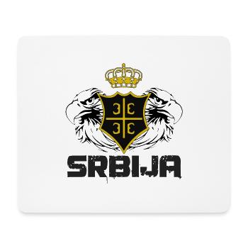 Srbija - Mousepad (Querformat) - Weiß - Vorne