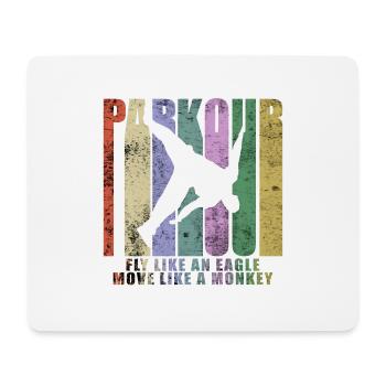 Parkour Freerunner Traceur Le Parcour - Tapis de souris (format paysage) - blanc - Devant