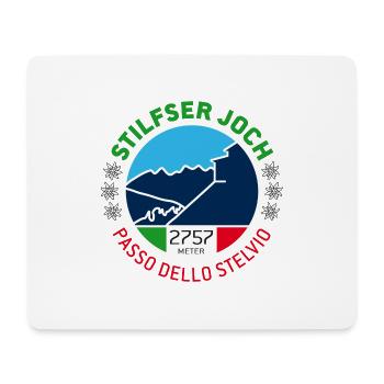 Stelvio Pass 1 - Mouse Pad (horizontal) - white - Front