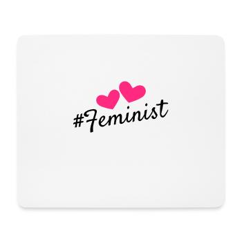 Conception de hashtag féministe féministe - Tapis de souris (format paysage) - blanc - Devant