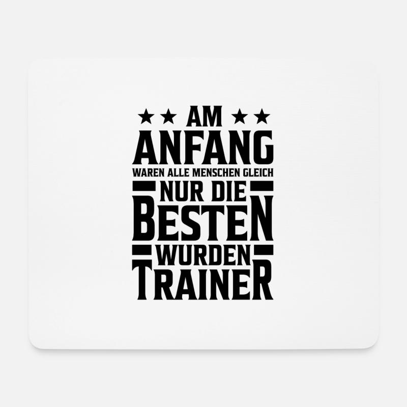 Nur die besten wurden Trainer Coach Sport Geschenk - Mousepad (Querformat) - Weiß