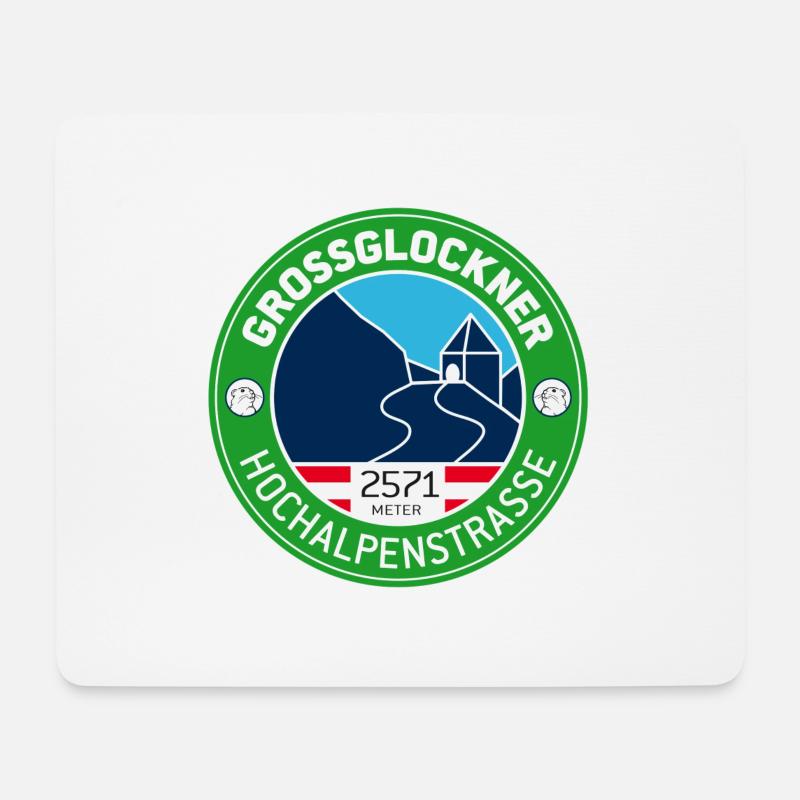 Großglockner Hochalpenstraße 2 - Mousepad (Querformat) - Weiß