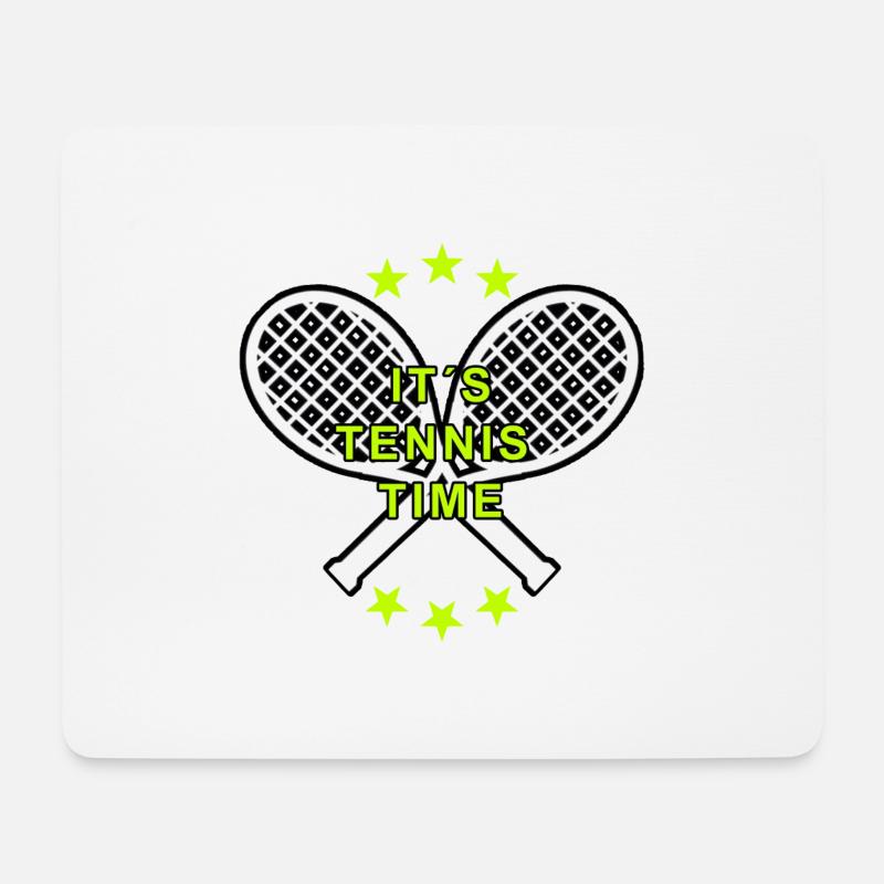 tennis - Tapis de souris (format paysage) - blanc
