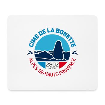 Cime de la Bonette 1 - Mouse Pad (horizontal) - white - Front