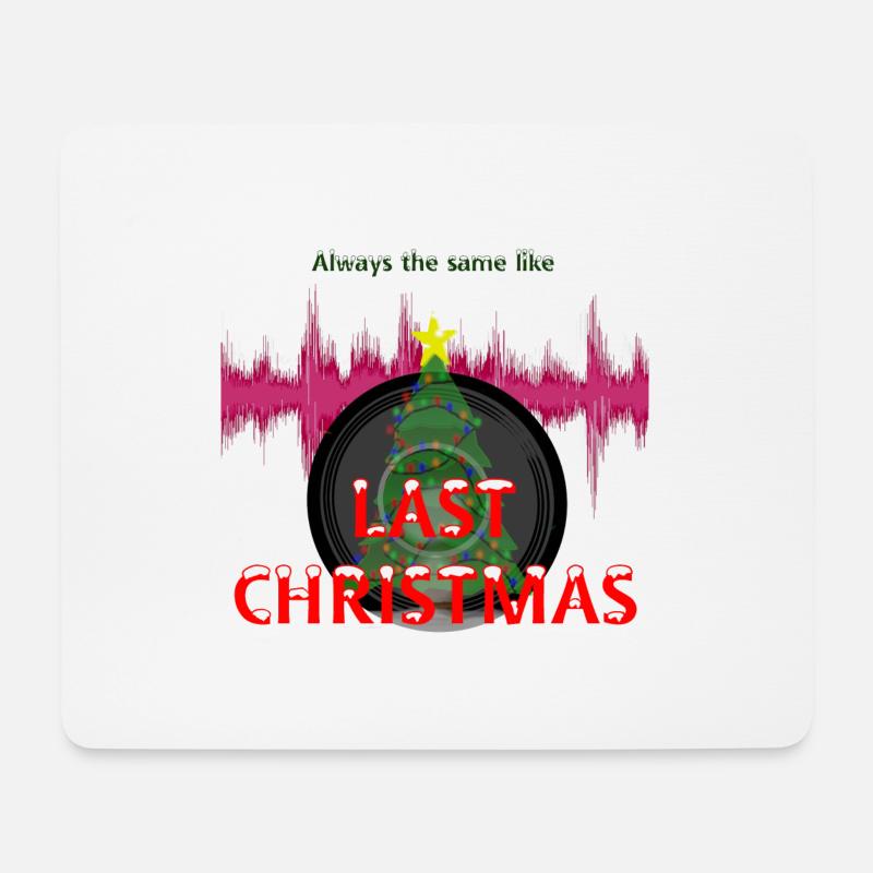 Last Christmas - Mousepad (Querformat) - Weiß