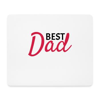 Meilleur papa - Tapis de souris (format paysage) - blanc - Devant