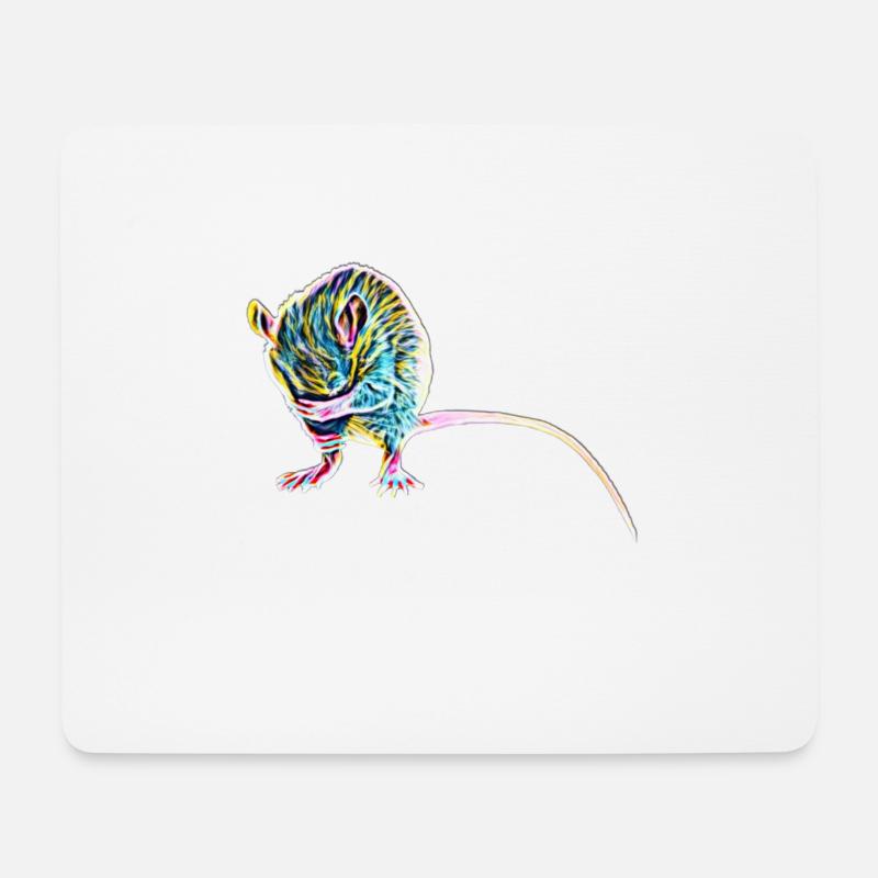 Ratte - Mousepad (Querformat) - Weiß