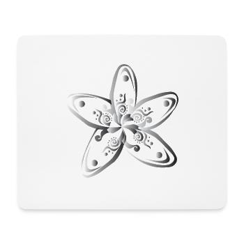 Hawaii Blume Plumeria Silbe Geschenkidee - Mousepad (Querformat) - Weiß - Vorne