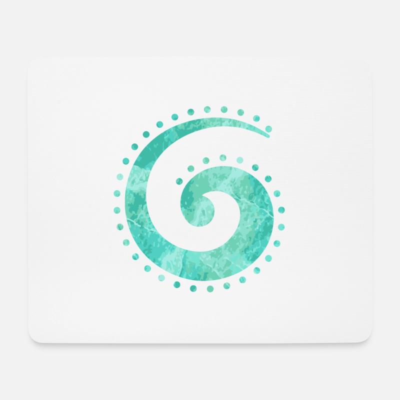 Maori Koru Spirale Frieden Glück Tribal Geschenk - Mousepad (Querformat) - Weiß