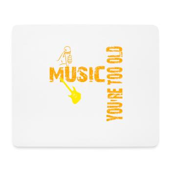 musique - Tapis de souris (format paysage) - blanc - Devant