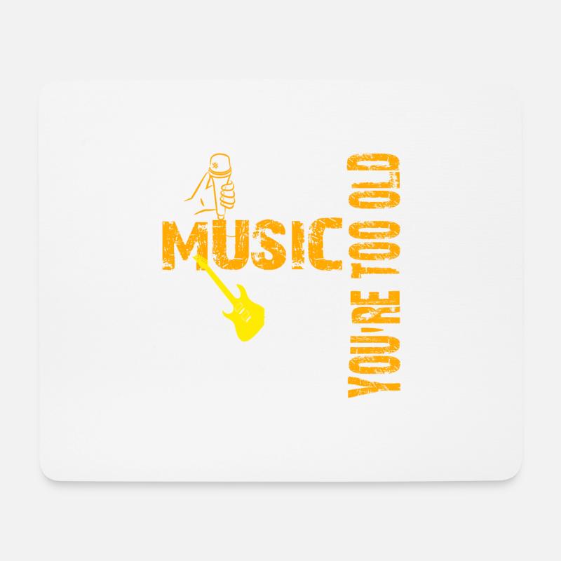 Music - Mousepad (Querformat) - Weiß