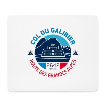 Col du Galibier 1 - Tapis de souris (format paysage) - blanc - Devant