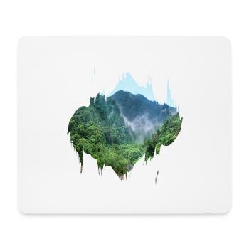 Regenwald Urwald Amazonas Farbfleck Geschenk - Mousepad (Querformat) - Weiß - Vorne