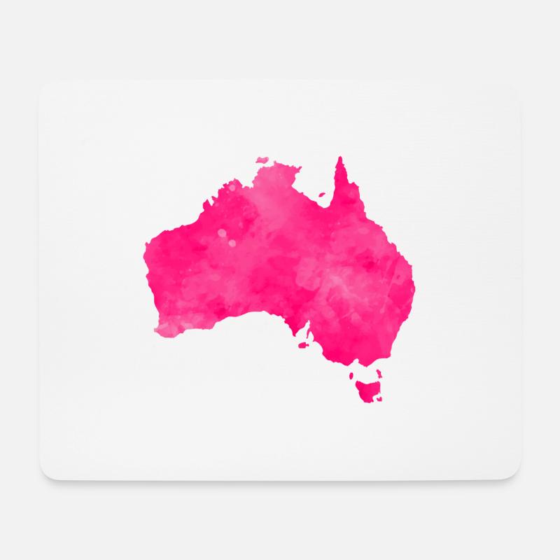 australia pink country - Mousepad (Querformat) - Weiß