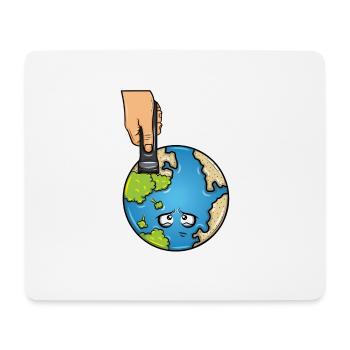 Planète verte - nature, changement climatique - Tapis de souris (format paysage) - blanc - Devant