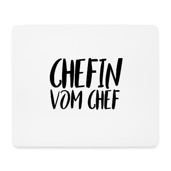 Chefin | Witziger Spruch Lustig Witz Frau Geschenk - Mousepad (Querformat) - Weiß - Vorne