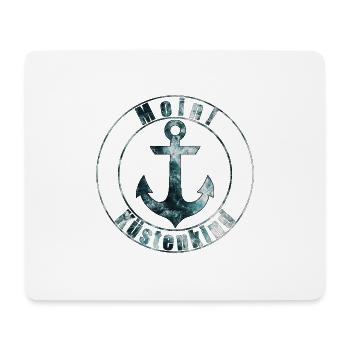 moin kuestenkind1 - Mousepad (Querformat) - Weiß - Vorne