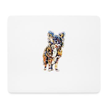 Chihuahua - Tapis de souris (format paysage) - blanc - Devant