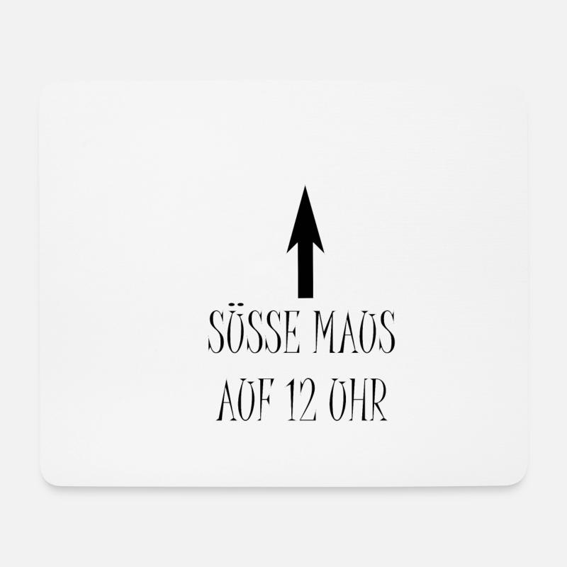 Süsse Maus - Mousepad (Querformat) - Weiß