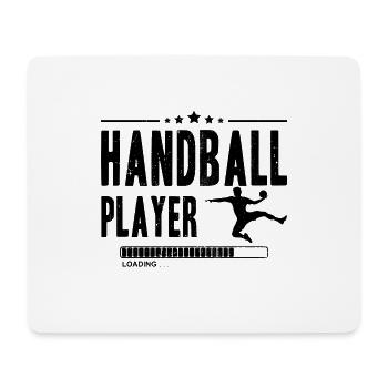 Joueur de handball CHARGEMENT Joueur de handball Ballon de sport - Tapis de souris (format paysage) - blanc - Devant