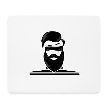 Bearded man man with beard sailor - Mouse Pad (horizontal) - white - Front