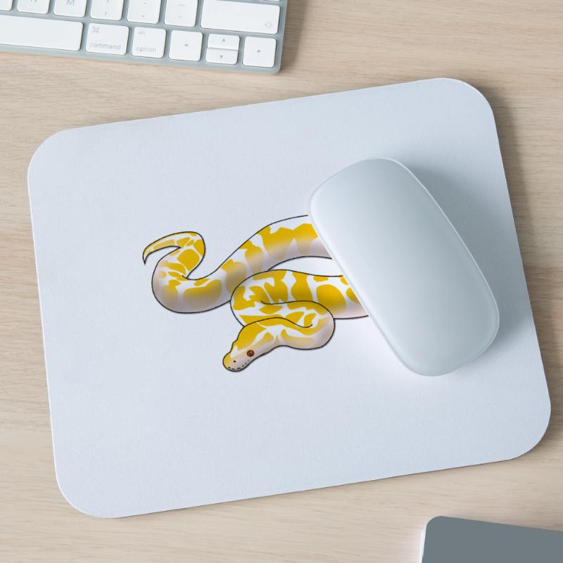 Albino Königspython Python regius ballpython motiv Mousepad (Querformat)