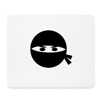 Ninja Kopf - Mousepad (Querformat) - Weiß - Vorne