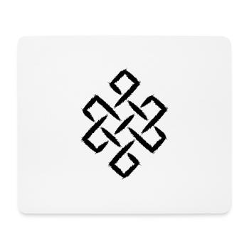 Infinity Knot Buddhism Happiness - Tapis de souris (format paysage) - blanc - Devant