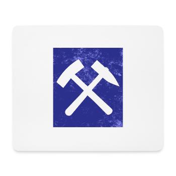 Ruhrpott hammer and mallet - Mouse Pad (horizontal) - white - Front