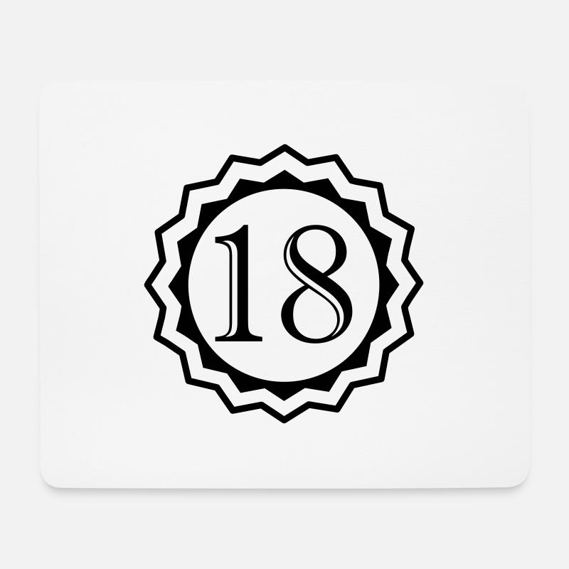 18 - Mousepad (Querformat) - Weiß
