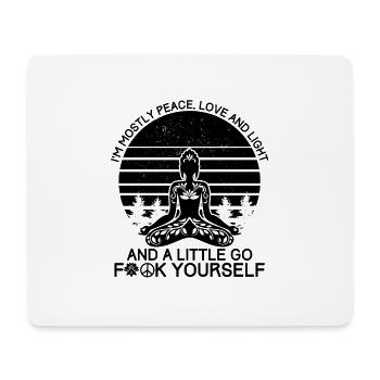 Hippie Outfit | Hippies 60er Peace Liebe Geschenke - Mousepad (Querformat) - Weiß - Vorne
