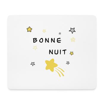 Bonne nuit - Tapis de souris (format paysage) - blanc - Devant
