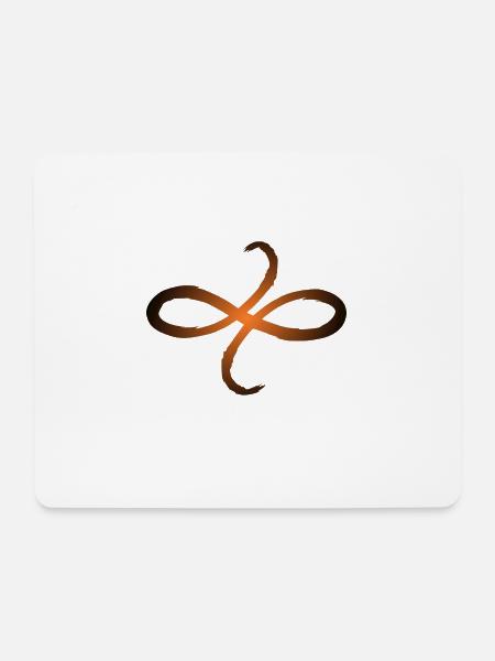 Celtic symbols friendship - Mouse Pad (horizontal) - white