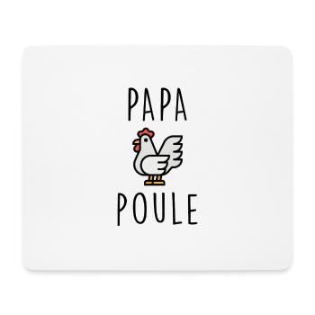 Papa poule - Tapis de souris (format paysage) - blanc - Devant