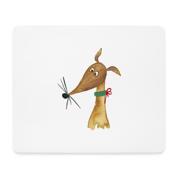 Le lévrier fawn - Tapis de souris (format paysage) - blanc - Devant