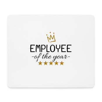 Mitarbeiter des Jahres - Mousepad (Querformat) - Weiß - Vorne