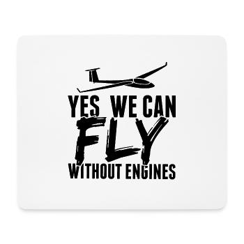 Flying Glider Gliding hobby gifts - Mouse Pad (horizontal) - white - Front