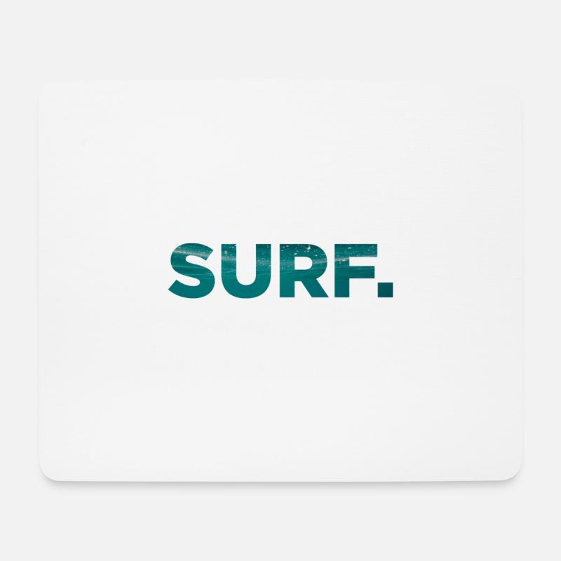Surf Surfing Surfen Surfer Surferin - Mousepad (Querformat) - Weiß