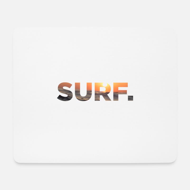 Surf Surfing Surfen Surfer Surferin - Mousepad (Querformat) - Weiß