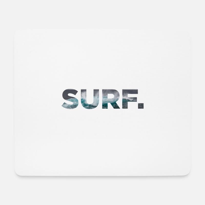 Surf surfing surfing surfer surfer - Mouse Pad (horizontal) - white