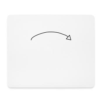 Gebogener Pfeil Deko - Mousepad (Querformat) - Weiß - Vorne