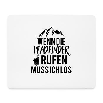 Pfadfinder | Abzeichen Natur Lagerfeuer Geschenke - Mousepad (Querformat) - Weiß - Vorne