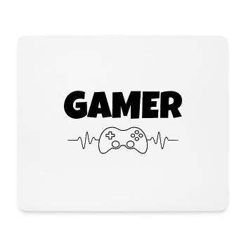 Je suis un joueur! Cadeau de jeu de joueur d'ordinateur - Tapis de souris (format paysage) - blanc - Devant