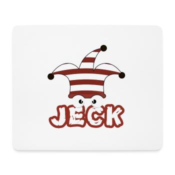 Jeck - Costume de carnaval pour le carnaval de Cologne - Tapis de souris (format paysage) - blanc - Devant