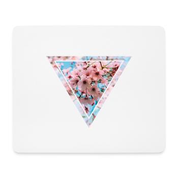 Cherry Blossom Triangle - Mouse Pad (horizontal) - white - Front