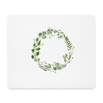 leafy_love - Mousepad (Querformat) - Weiß - Vorne